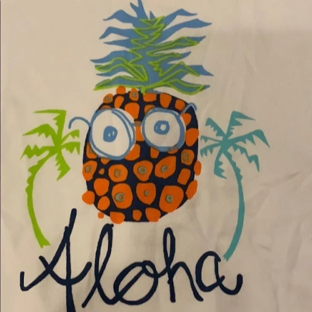 Wes and Willy Boys Aloha Pineapple Rashguard